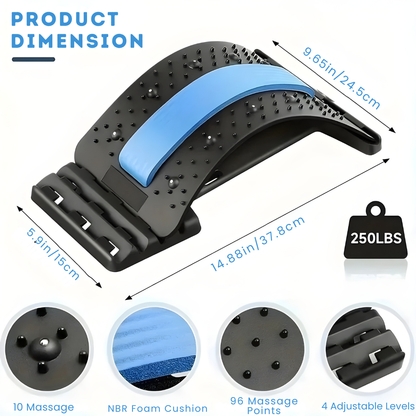 Ergonomic Lumbar Stretch Board for Back Relief and Posture Improvement