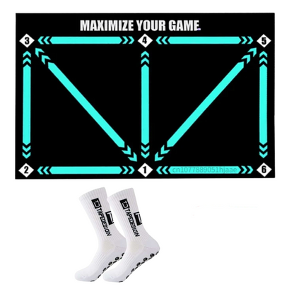Youth Skill Development Soccer Training Mat with Video Guide