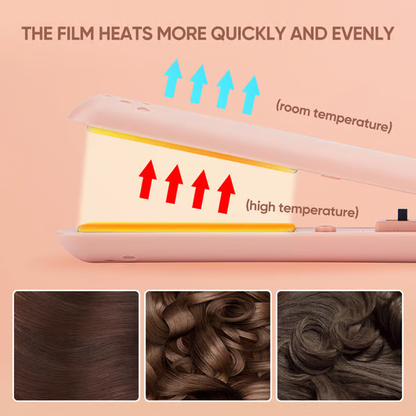Compact Dual-Function Hair Styler with Ceramic Technology
