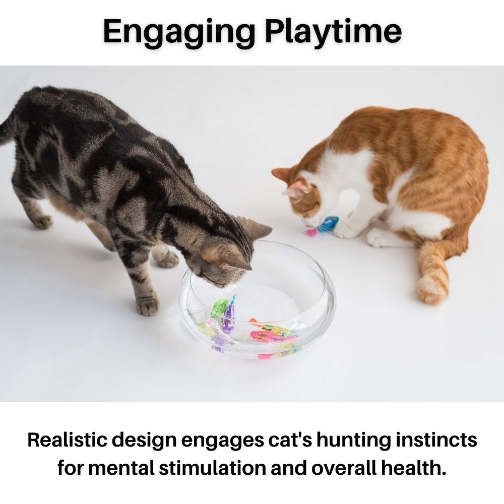 Interactive Floating Fish Toy for Cats with LED Lights