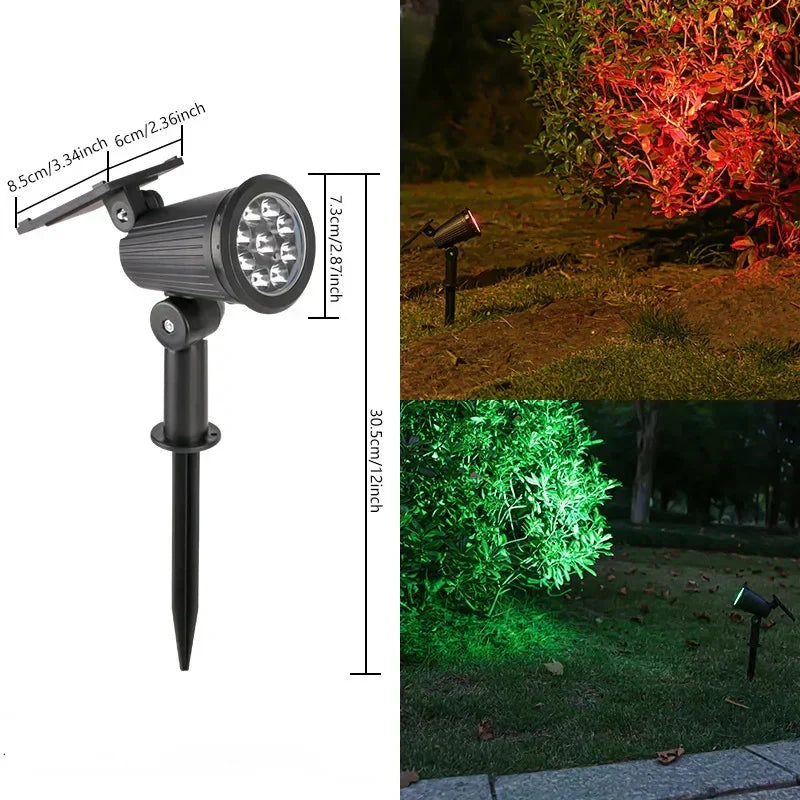 Illuminate Your Outdoor Space with Adjustable Solar Spotlight