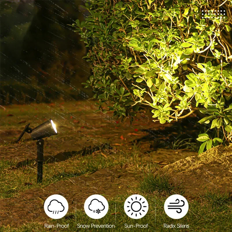 Illuminate Your Outdoor Space with Adjustable Solar Spotlight