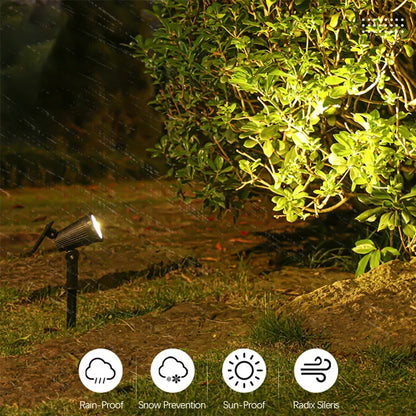 Illuminate Your Outdoor Space with Adjustable Solar Spotlight