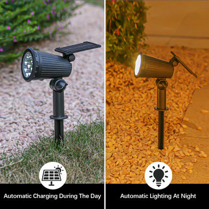 Illuminate Your Outdoor Space with Adjustable Solar Spotlight