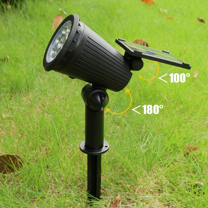 Illuminate Your Outdoor Space with Adjustable Solar Spotlight