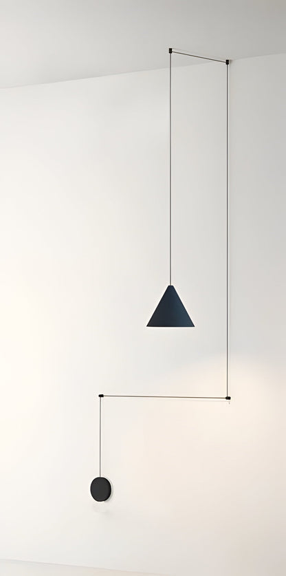 Sleek Black Hanging Light Fixture for Modern Spaces