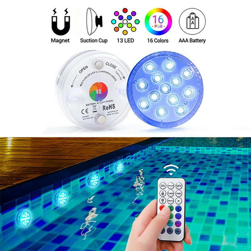 Underwater LED Pool Illumination with 12 Color Options and Remote Control