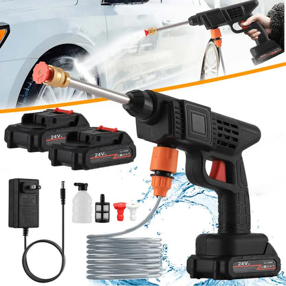Cordless Power Cleaner 380 PSI with Foam Dispenser and Dual Batteries, 33ft Reach