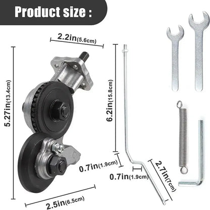 Precision Metal Cutting Drill Accessory with Versatile Heads