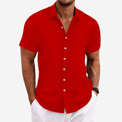 Lightweight Summer Shirt with Open Stitch Design and Relaxed Fit