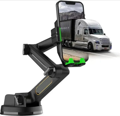 Versatile Phone Holder for Trucks with 360° Rotation and Long Reach
