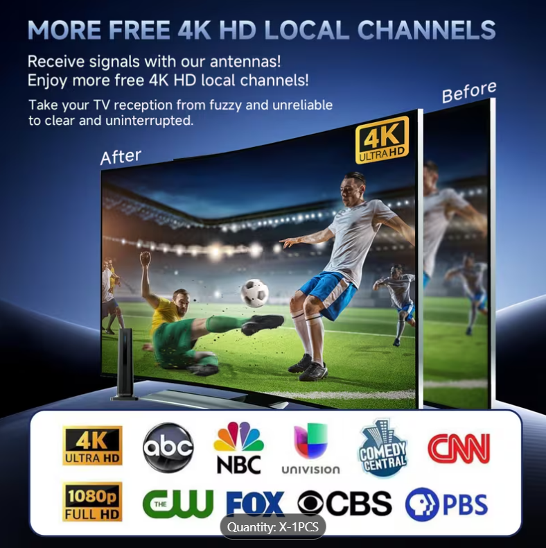 Space-Saving Indoor Antenna for Crystal Clear Local Channels