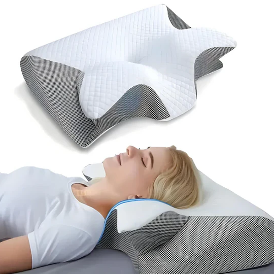ErgoRest Contoured Memory Foam Neck Support Pillow