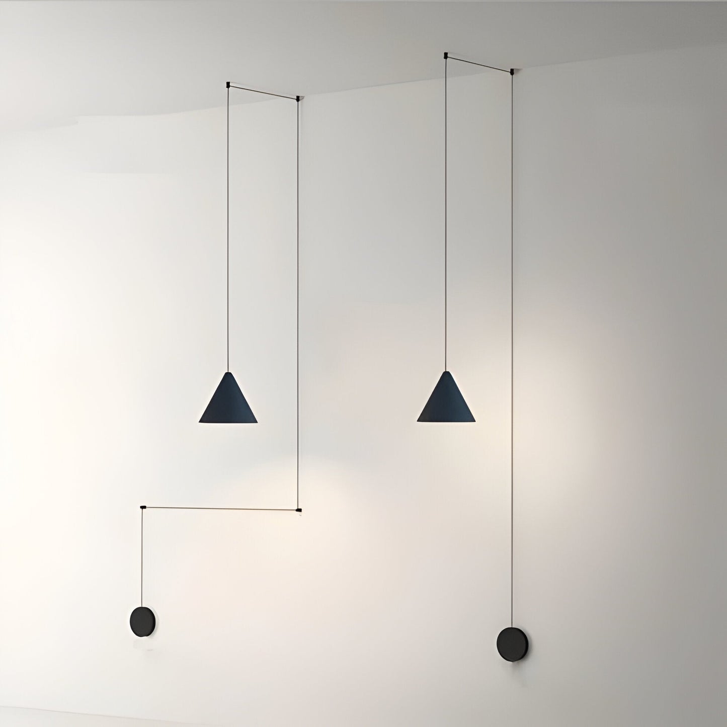 Sleek Black Hanging Light Fixture for Modern Spaces