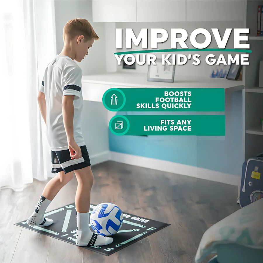 Youth Skill Development Soccer Training Mat with Video Guide