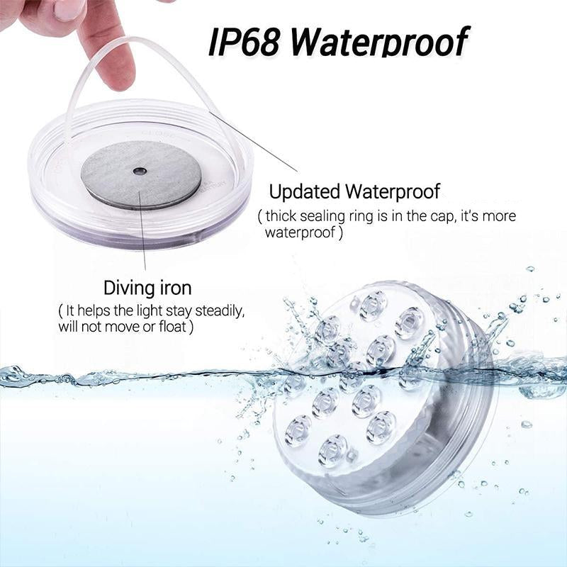 Underwater LED Pool Illumination with 12 Color Options and Remote Control
