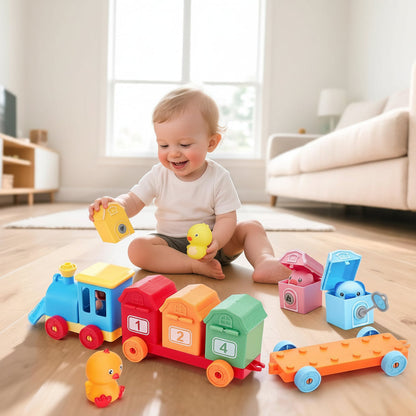 Interactive Farm Train Set for Counting and Sorting Fun