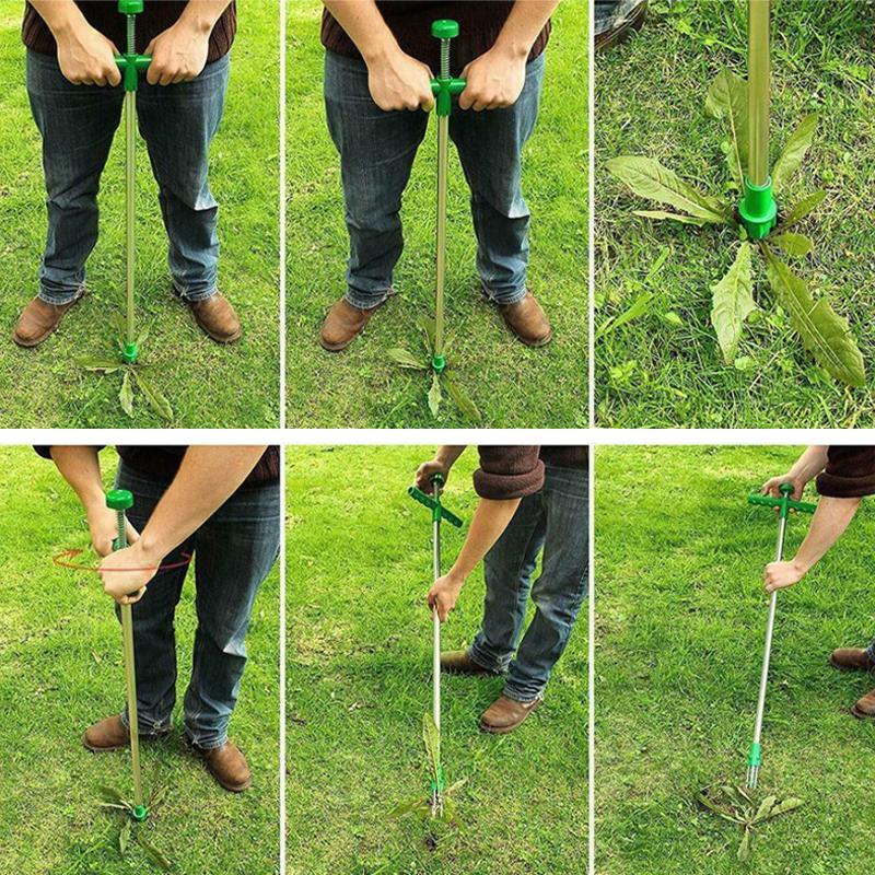 ErgoWeed Remover with Tri-Claw Design and Foot Operated Mechanism