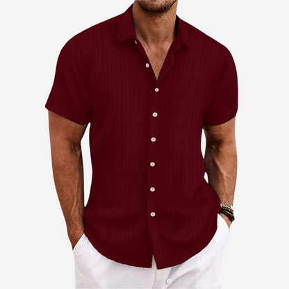 Lightweight Summer Shirt with Open Stitch Design and Relaxed Fit
