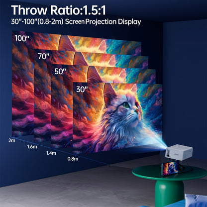 Compact Entertainment Projector with 3000 Lumen Brightness