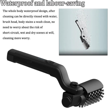 Rechargeable Electric Grill Cleaner with Rotating Head and Extras