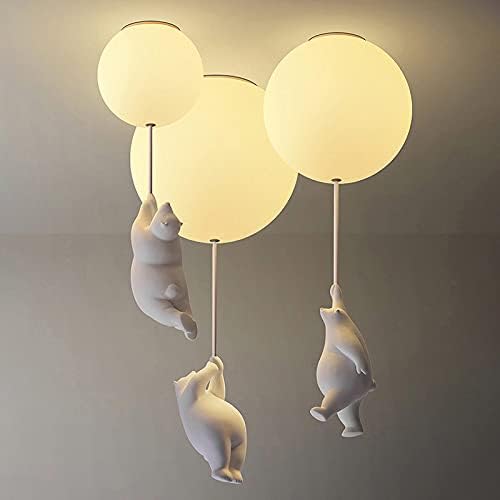 Charming Bear and Balloon Ceiling Light for Playful Spaces