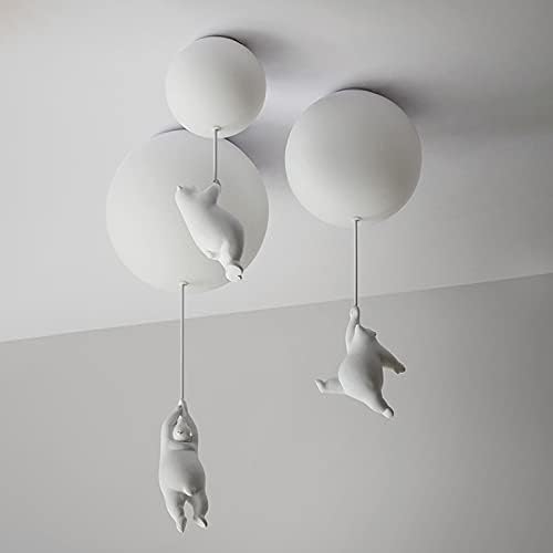 Charming Bear and Balloon Ceiling Light for Playful Spaces
