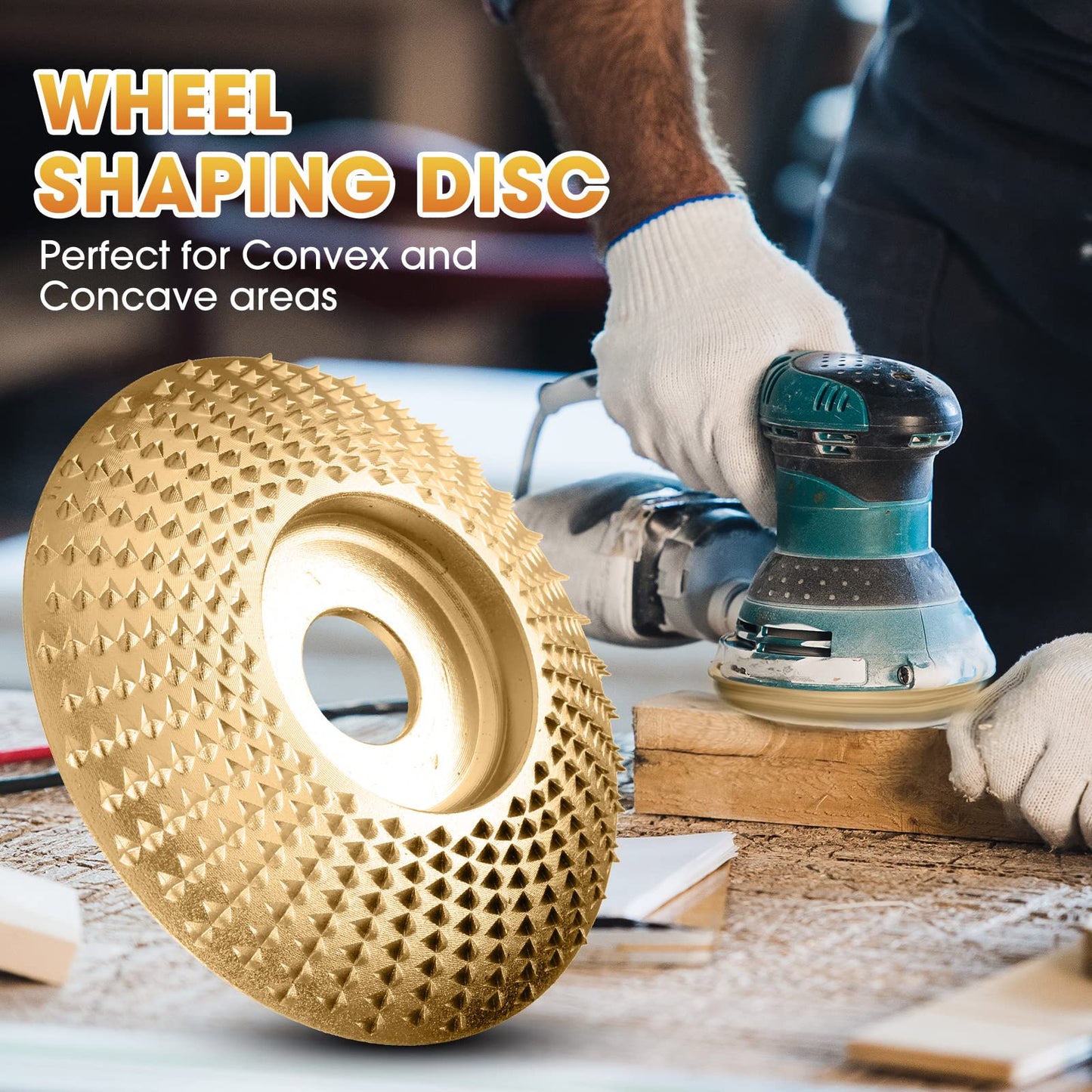 Precision Wood Shaping Disc Set for Angle Grinders
