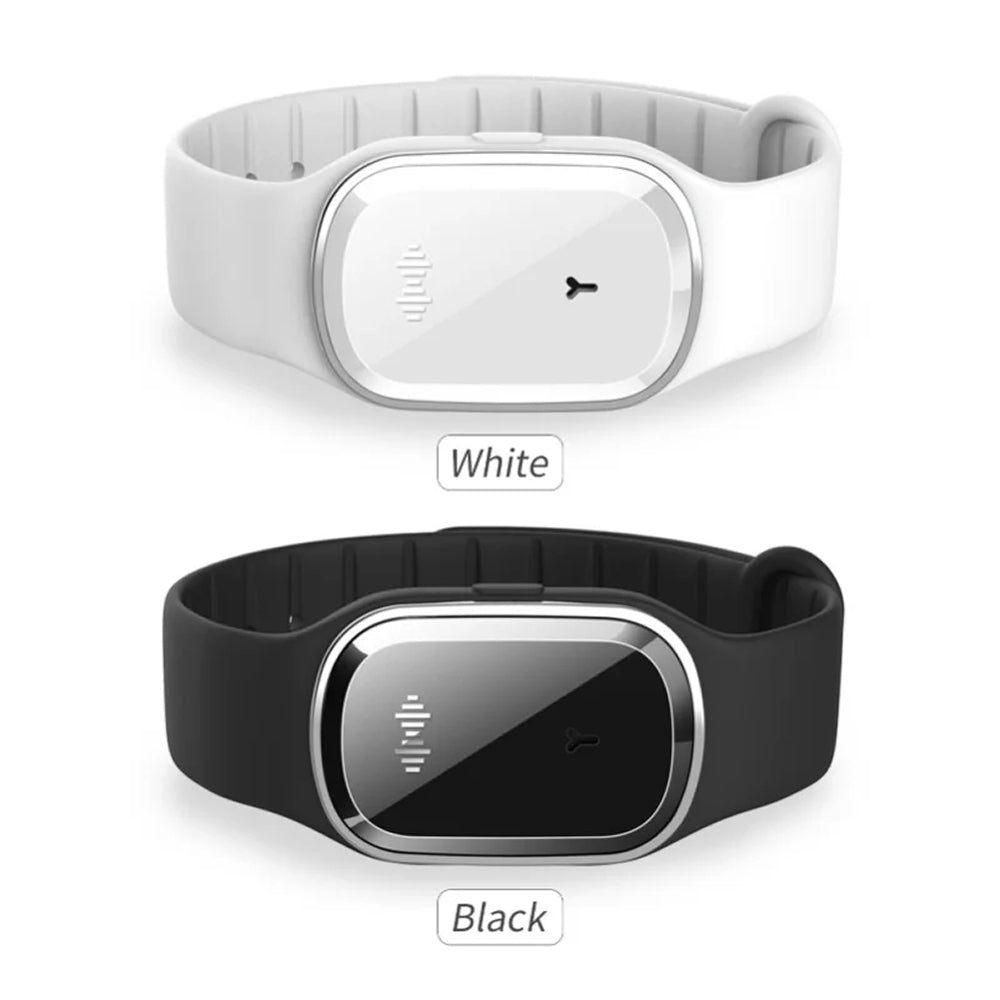 Smart Ultrasonic Insect Shield Bracelet with 3 Modes & 130-Hour Power