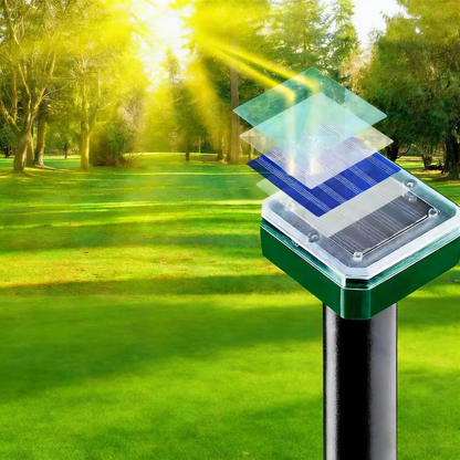Eco-Friendly Solar Pest Repeller with Adjustable Sound Frequencies