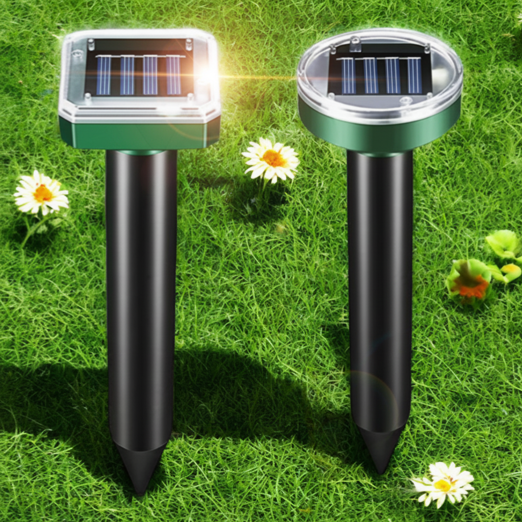 Eco-Friendly Solar Pest Repeller with Adjustable Sound Frequencies