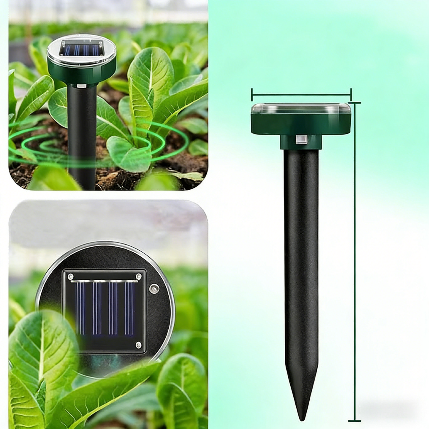 Eco-Friendly Solar Pest Repeller with Adjustable Sound Frequencies