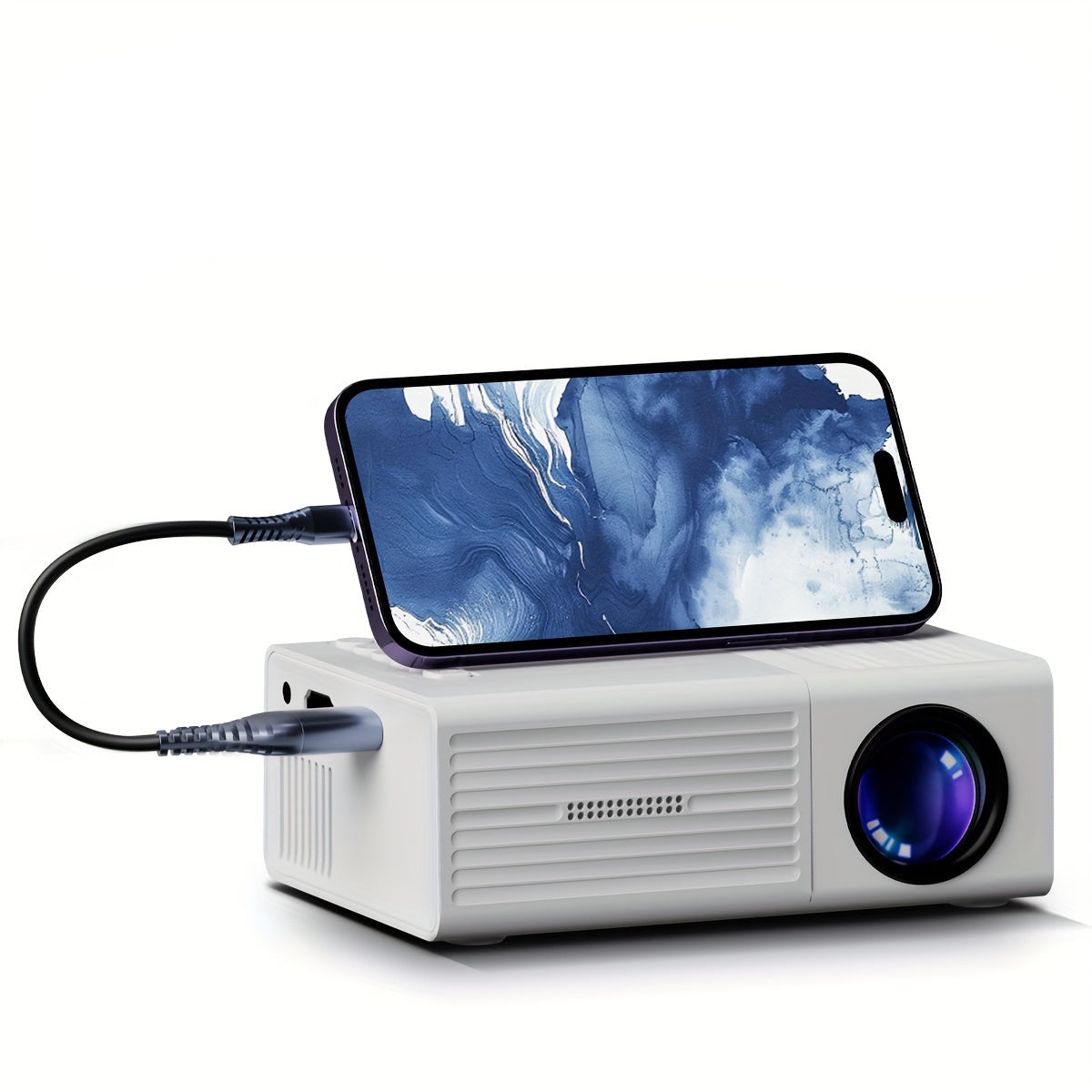 Compact Entertainment Projector with 3000 Lumen Brightness