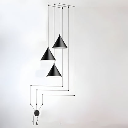 Sleek Black Hanging Light Fixture for Modern Spaces