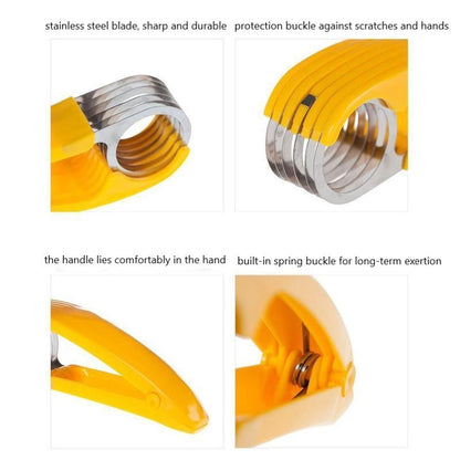 Effortless Fruit Slicer for Quick and Even Banana Slices