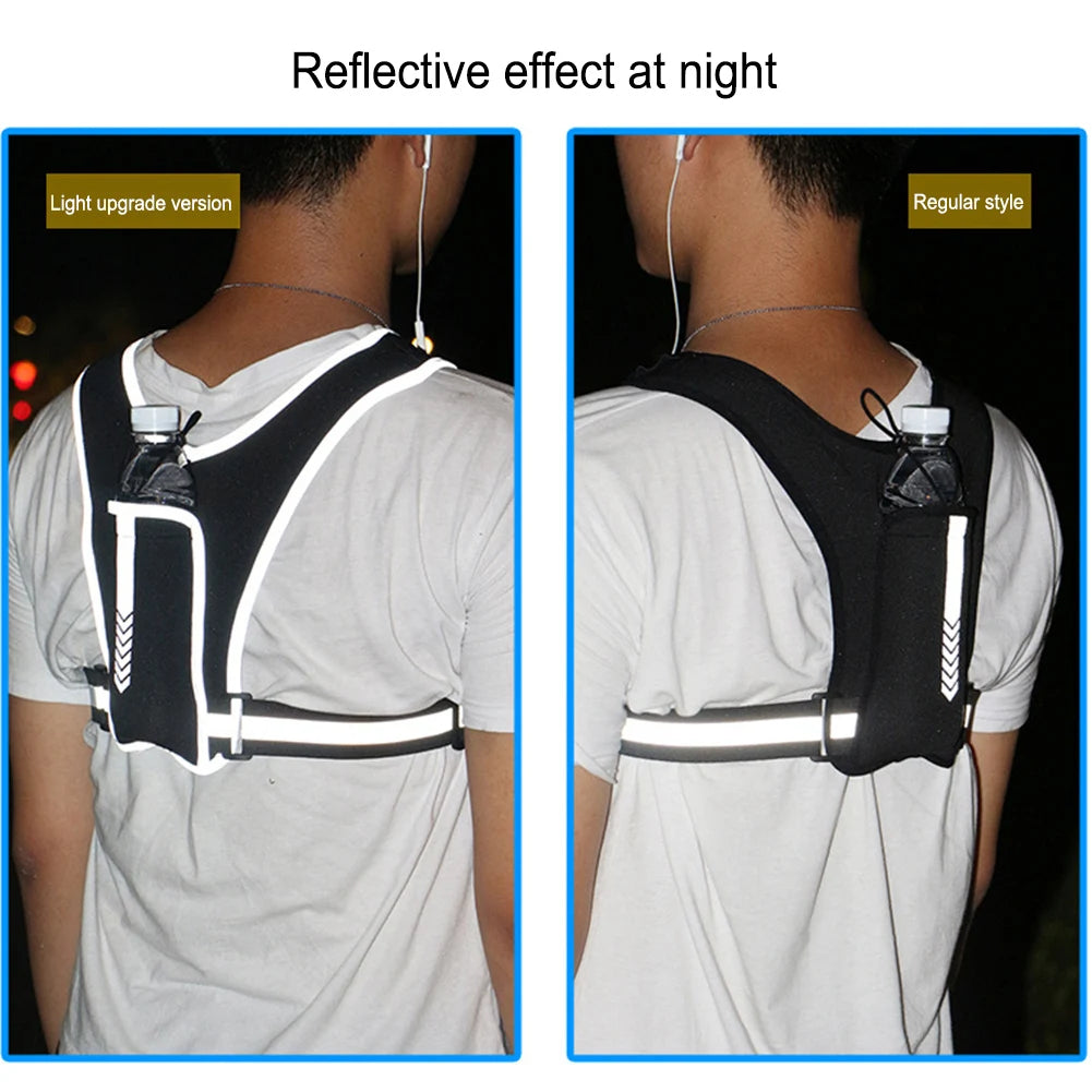 Ultimate Reflective Running Vest with Secure Phone Pocket