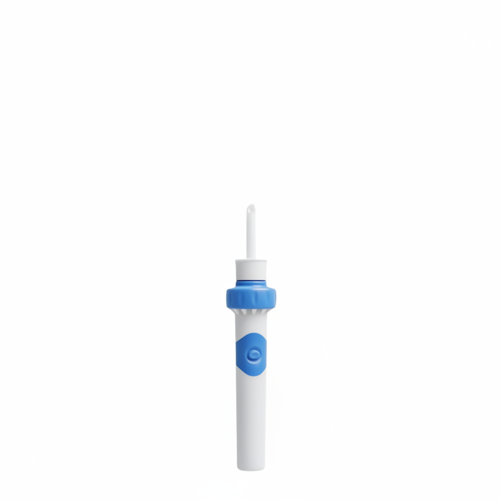 Rechargeable Ear Hygiene Device with Soft Silicone Tip