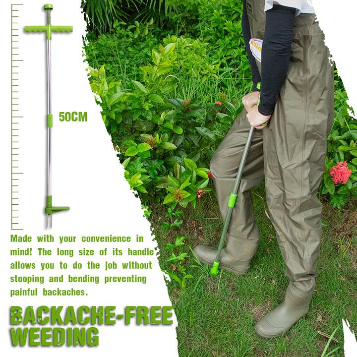 ErgoWeed Remover with Tri-Claw Design and Foot Operated Mechanism