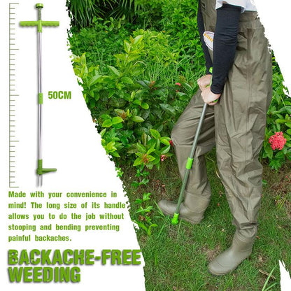 ErgoWeed Remover with Tri-Claw Design and Foot Operated Mechanism