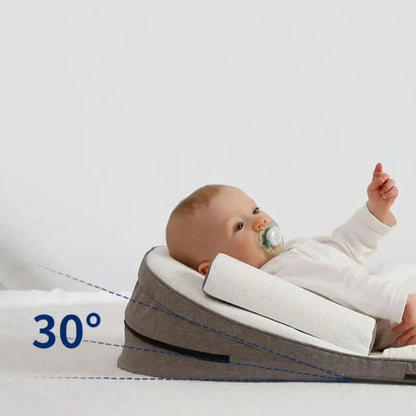 Comfort Wedge Pillow for Infants with Soft Memory Foam Support