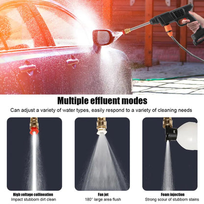 Cordless Power Cleaner 380 PSI with Foam Dispenser and Dual Batteries, 33ft Reach