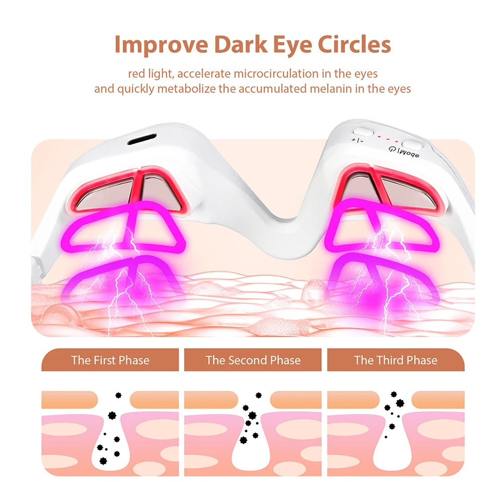 Soothing Eye Relaxer with LED Light and Versatile Settings