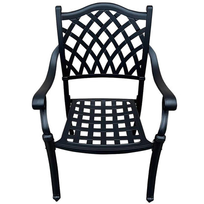 Stylish Compact Patio Dining Set for Two - Durable Aluminium