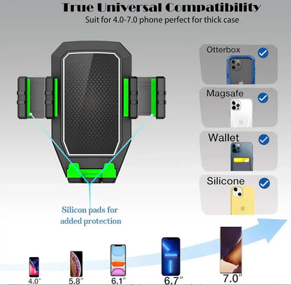 Versatile Phone Holder for Trucks with 360° Rotation and Long Reach