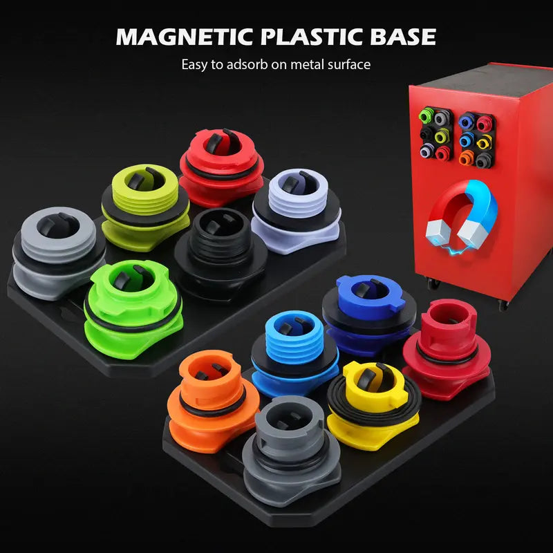 Effortless Oil Change Adapter Kit with Magnetic Organizers