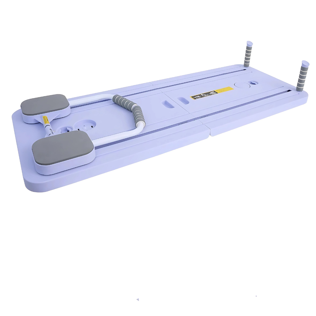 Compact Pilates Platform with Resistance Bands for Home Workouts