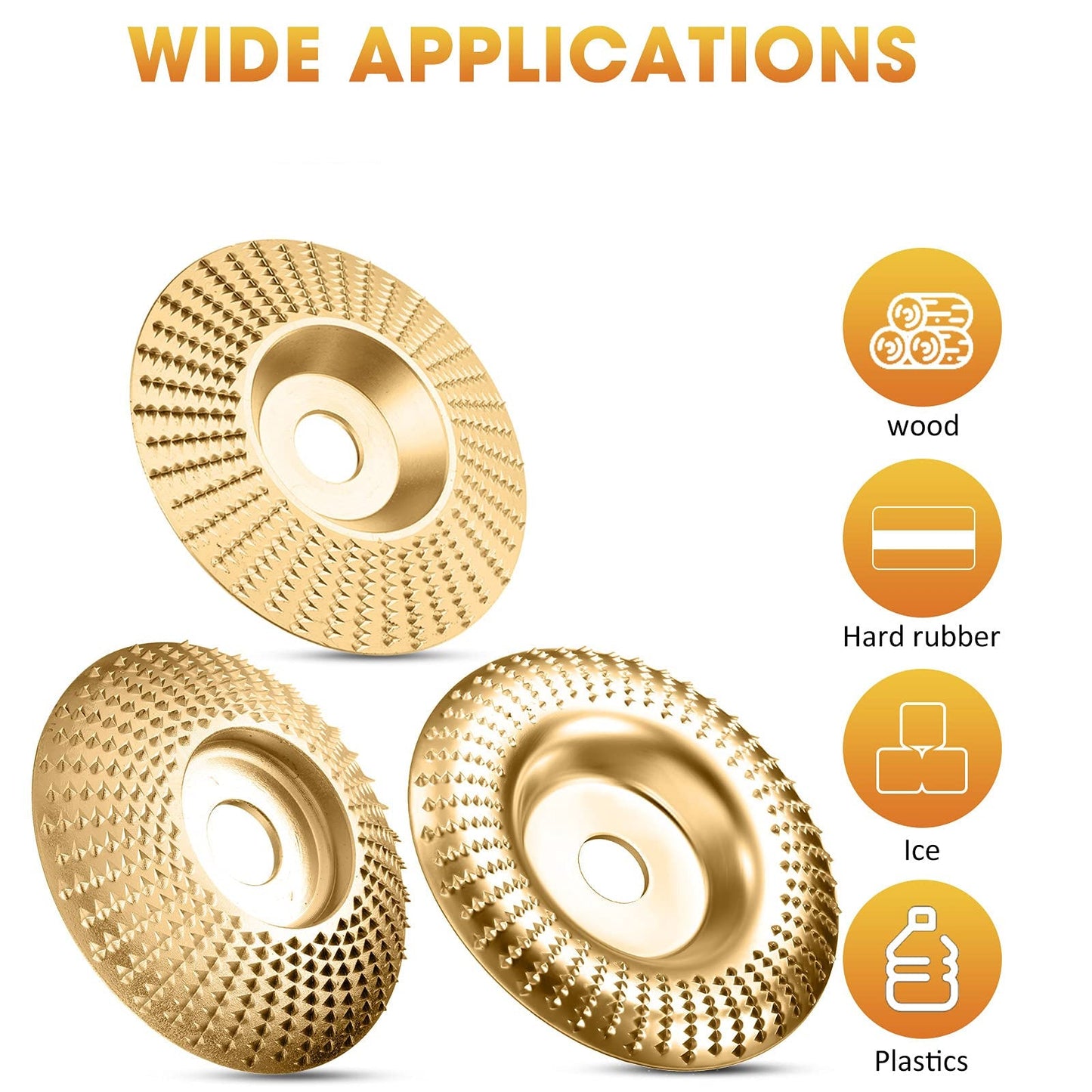 Precision Wood Shaping Disc Set for Angle Grinders