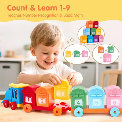 Interactive Farm Train Set for Counting and Sorting Fun