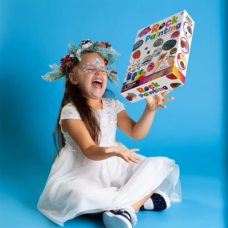 Creative Rock Painting Set for Kids 4-12 with Art Supplies
