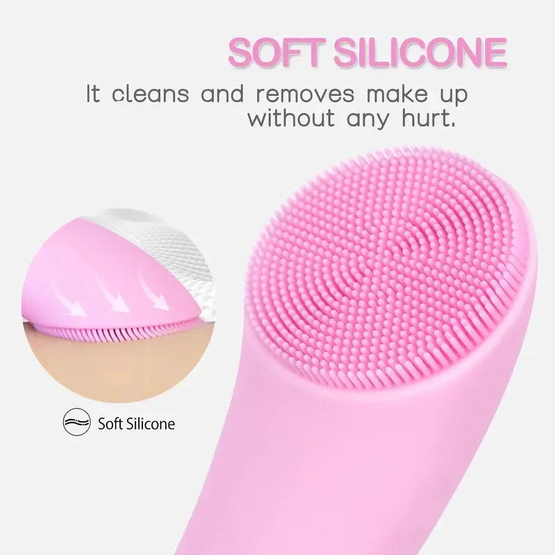 Heated Facial Cleansing Brush with 5 Vibration Settings